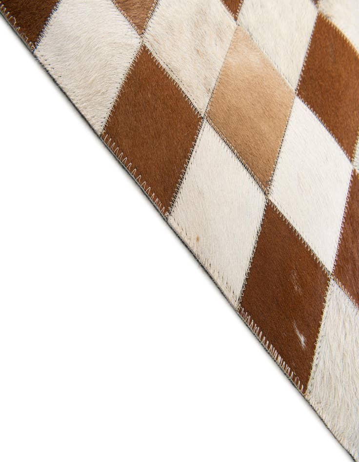Detail image of 5' x 8' Cowhide Stocks Rug