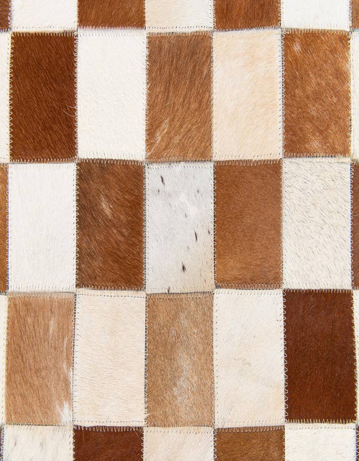 Detail image of 5' x 8' Cowhide Stocks Rug