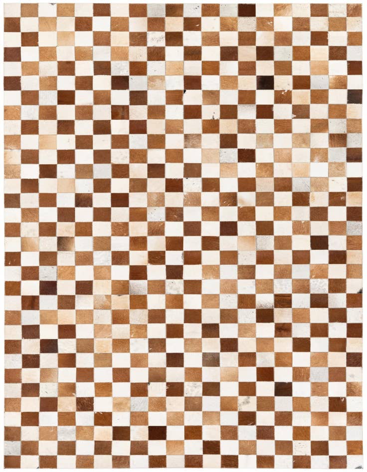 Detail image of 5' x 8' Cowhide Stocks Rug