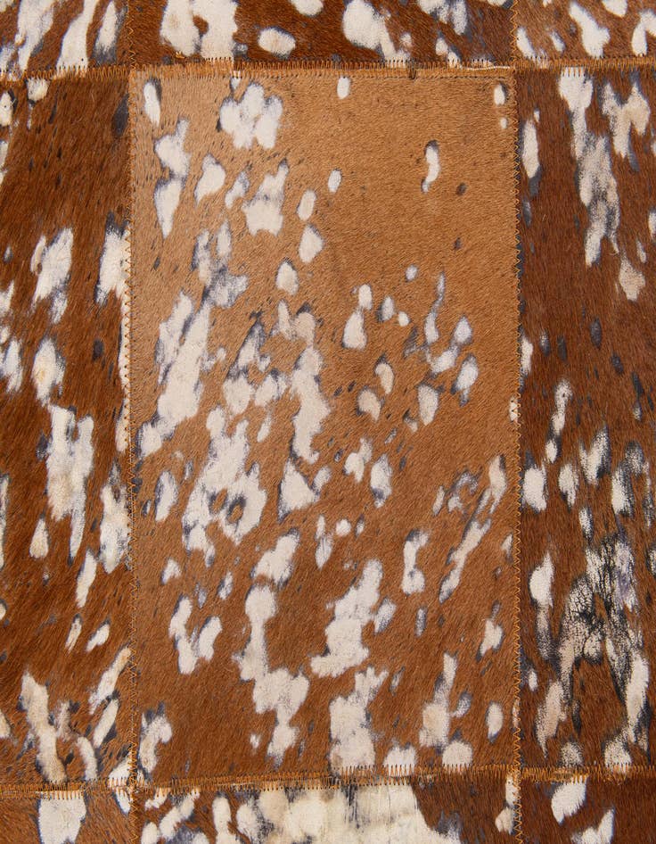 Detail image of 5' 2 x 8' Cowhide Stocks Rug