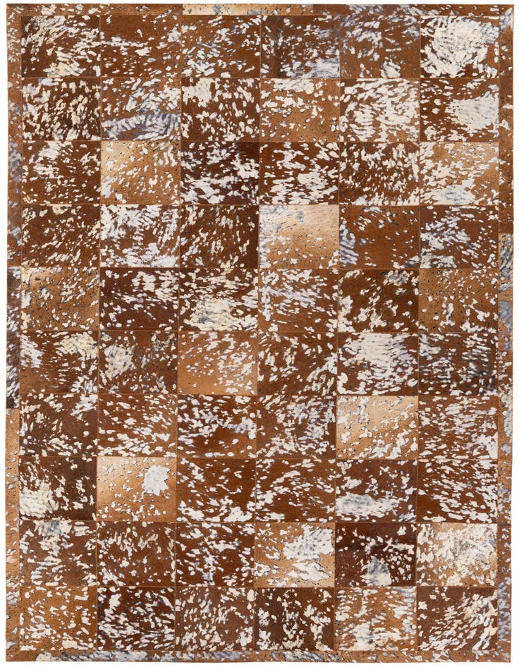 Detail image of 5' 2 x 8' Cowhide Stocks Rug
