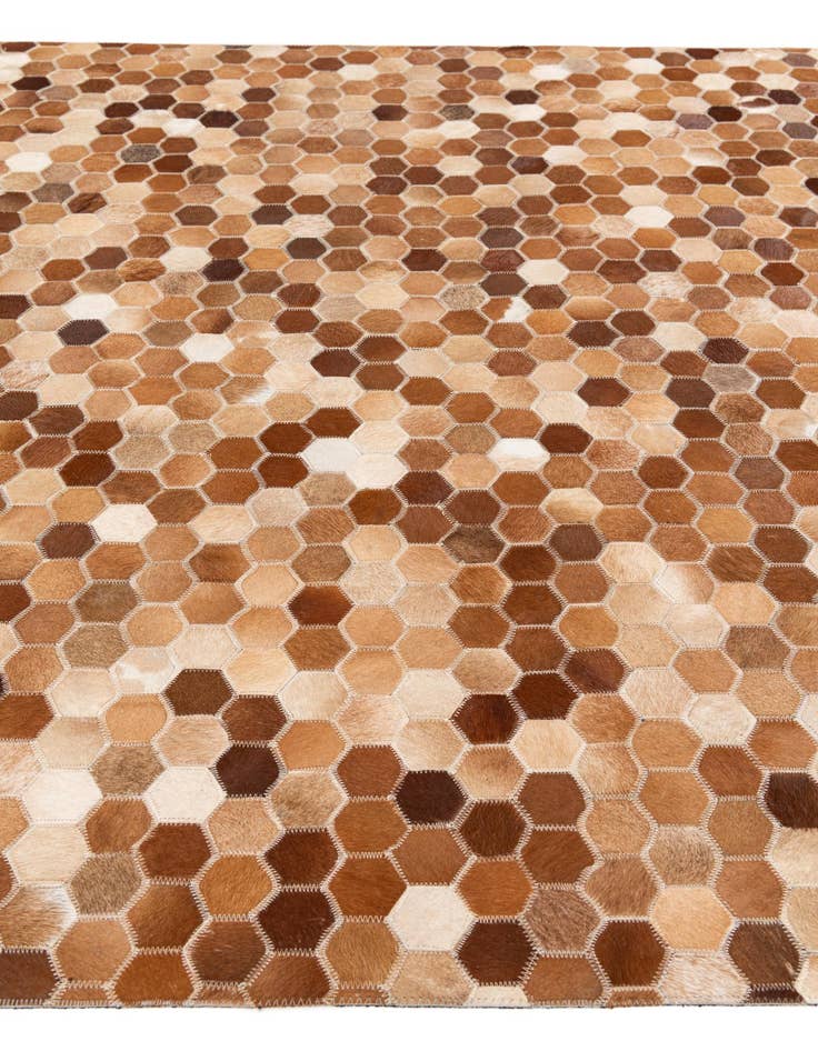 Detail image of 5' x 8' Cowhide Stocks Rug