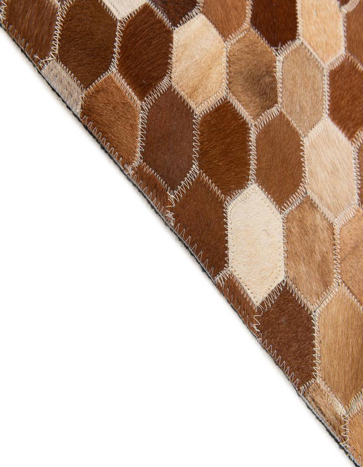 Detail image of 5' x 8' Cowhide Stocks Rug