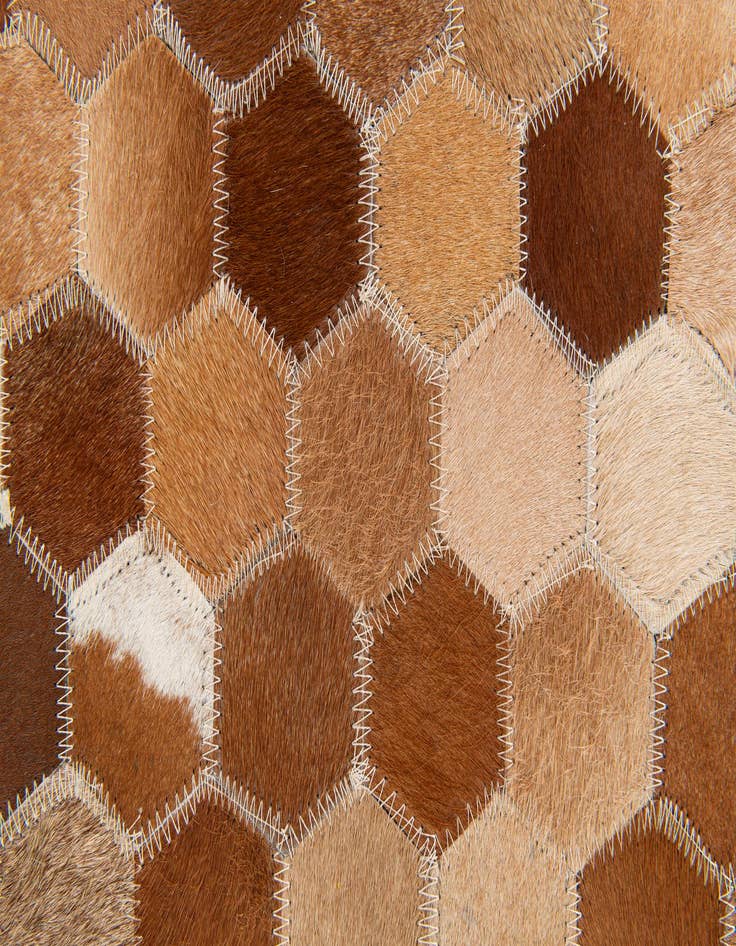 Detail image of 5' x 8' Cowhide Stocks Rug