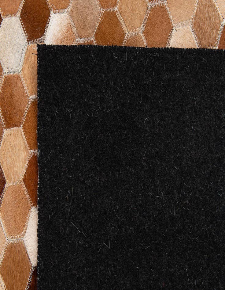 Detail image of 5' x 8' Cowhide Stocks Rug