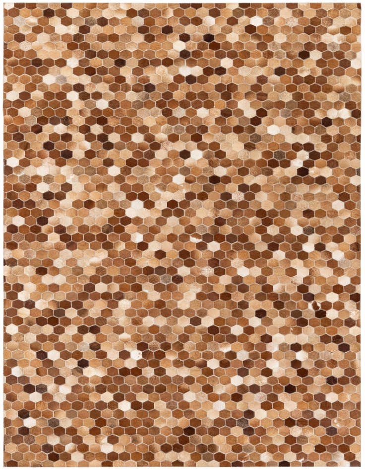Detail image of 5' x 8' Cowhide Stocks Rug