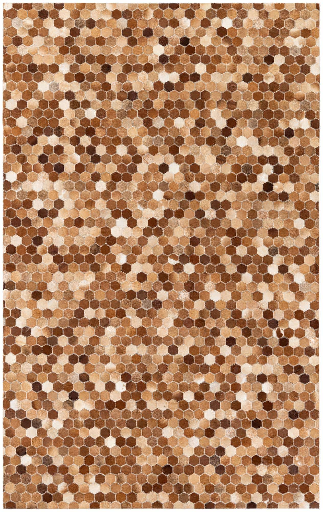 5' x 8' Cowhide Stocks Rug