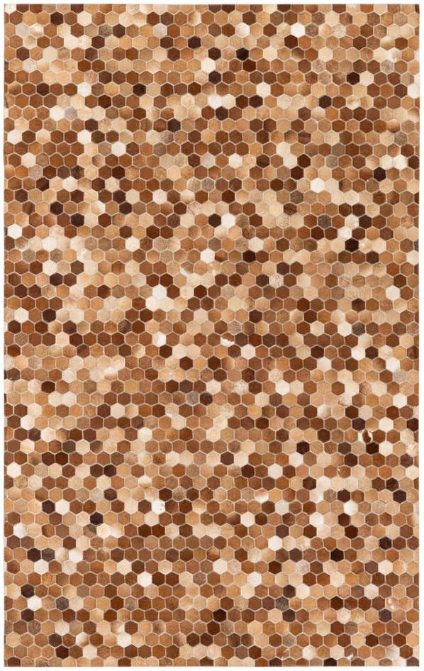 Detail image of 5' x 8' Cowhide Stocks Rug
