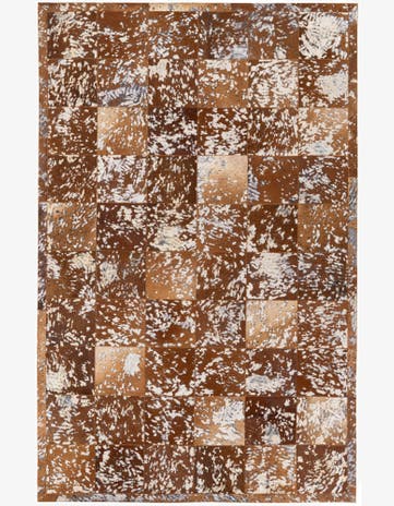 5' 2 x 8' Cowhide Stocks Rug