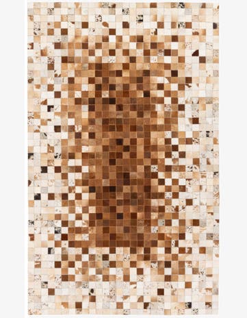 4' 10 x 8' Cowhide Stocks Rug