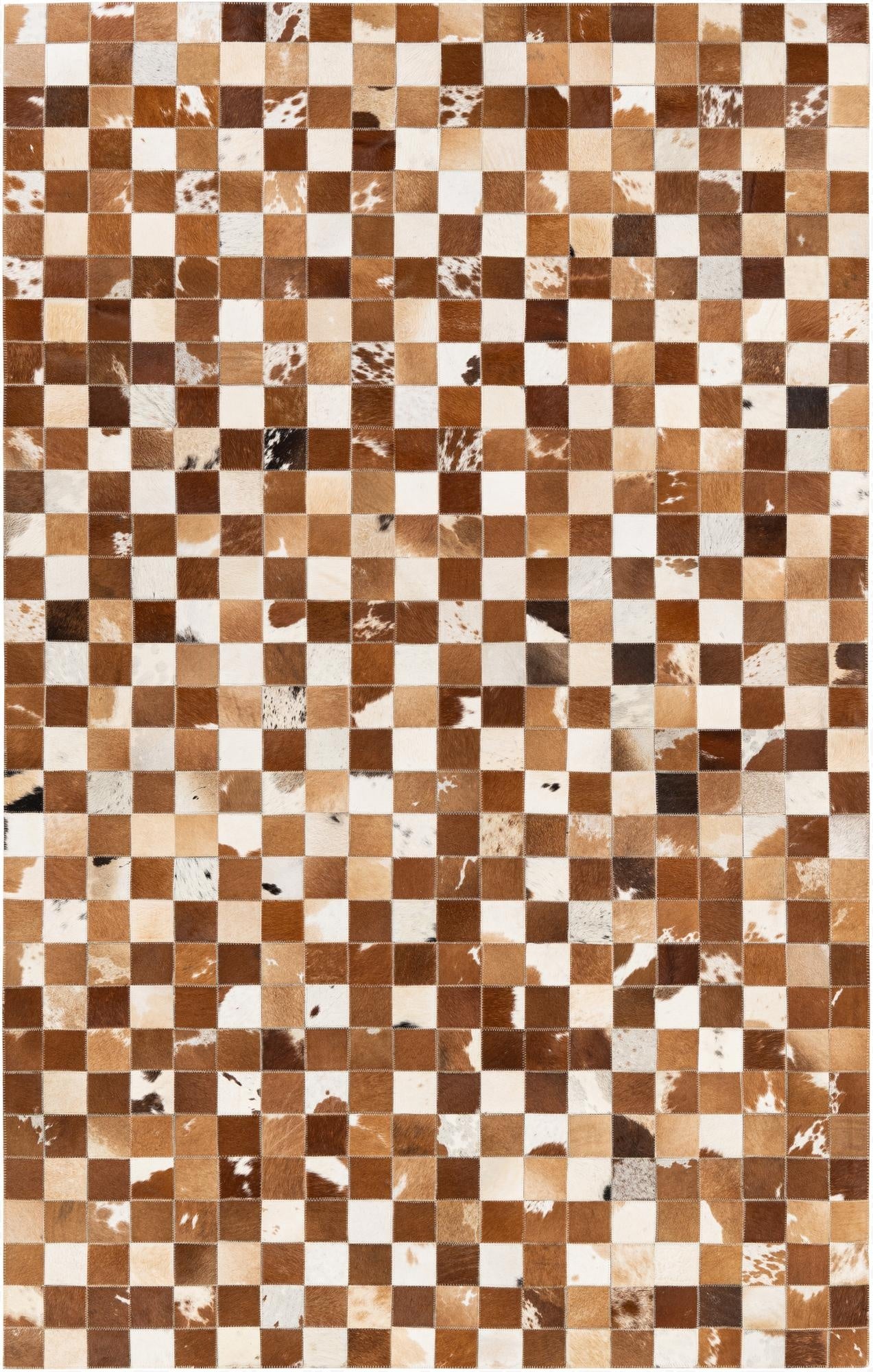 5' x 7' 11 Cowhide Stocks Rug