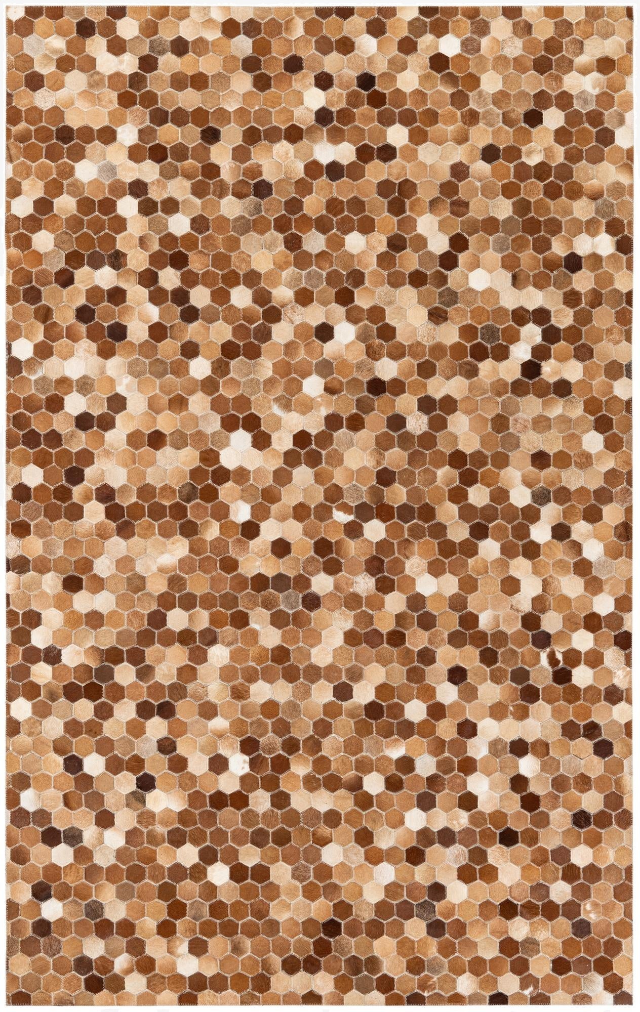 5' x 8' Cowhide Stocks Rug