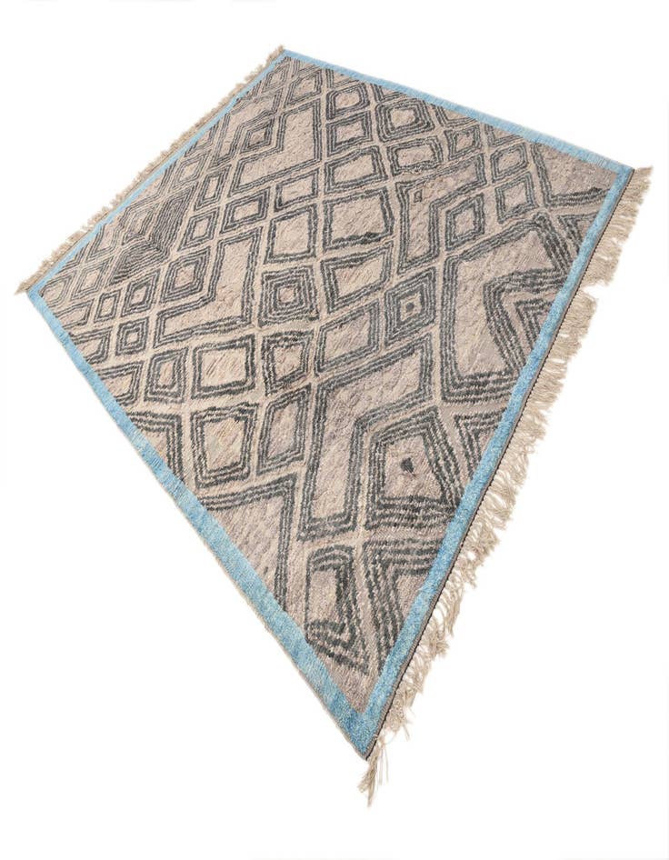 Detail image of 8' 1 x 9' 9  Hand Knotted Darya Wool Rug