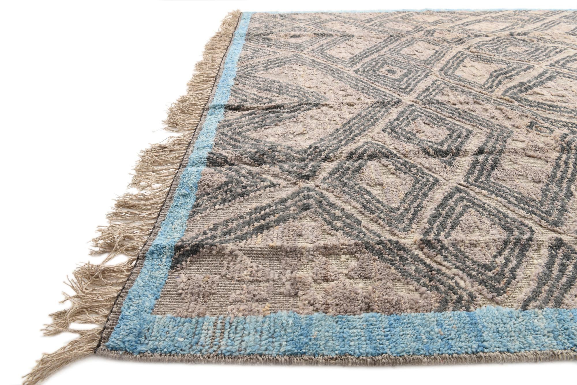 8' 1 x 9' 9 Hand Knotted Darya Wool Rug