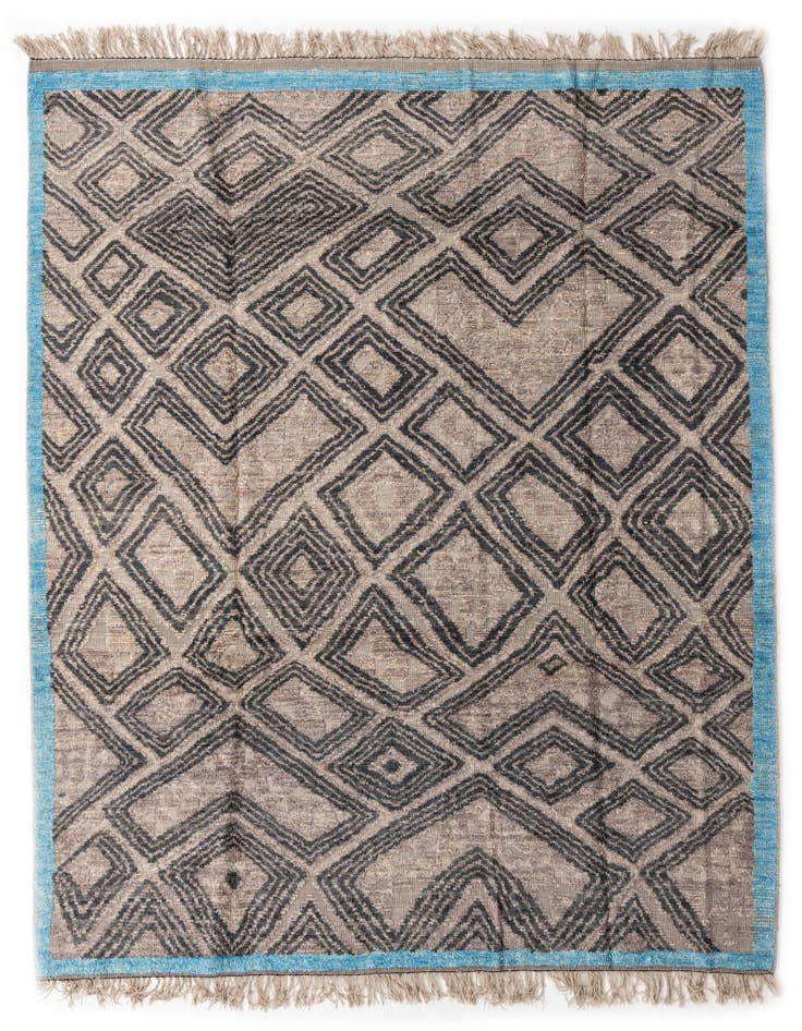 Detail image of 8' 1 x 9' 9 Hand Knotted Darya Wool Rug
