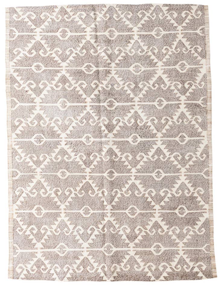 Detail image of 6' 10 x 9' 3 Hand Woven Darya Wool Rug