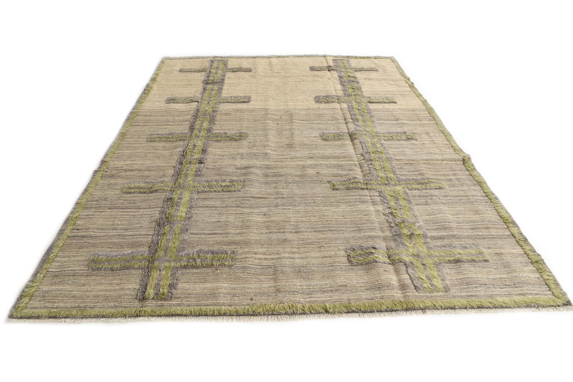 8' x 10' 1 Hand Knotted Darya Wool Rug