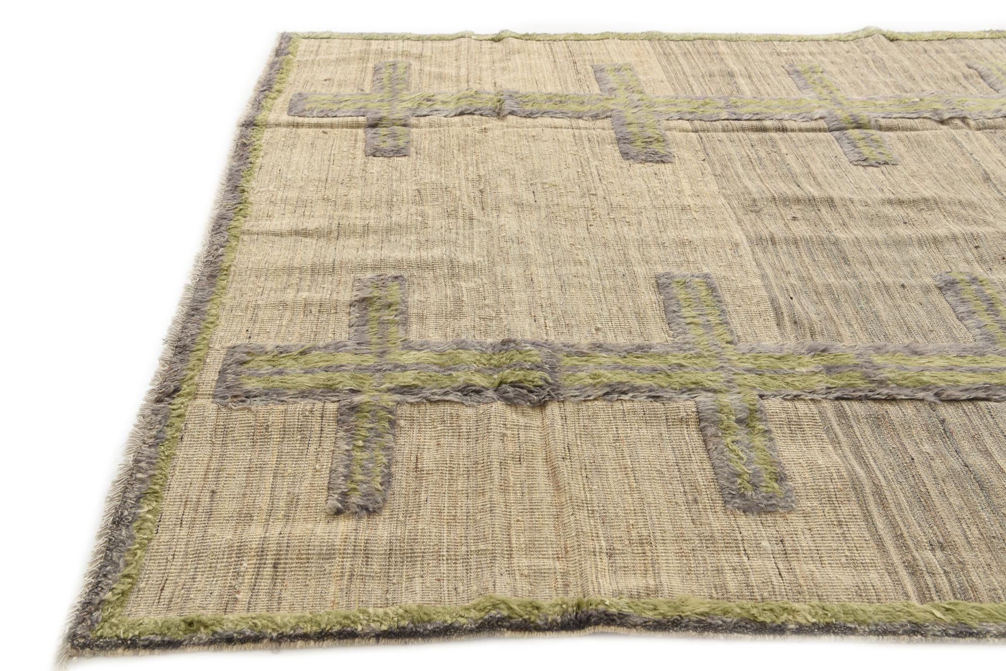 8' x 10' 1 Hand Knotted Darya Wool Rug