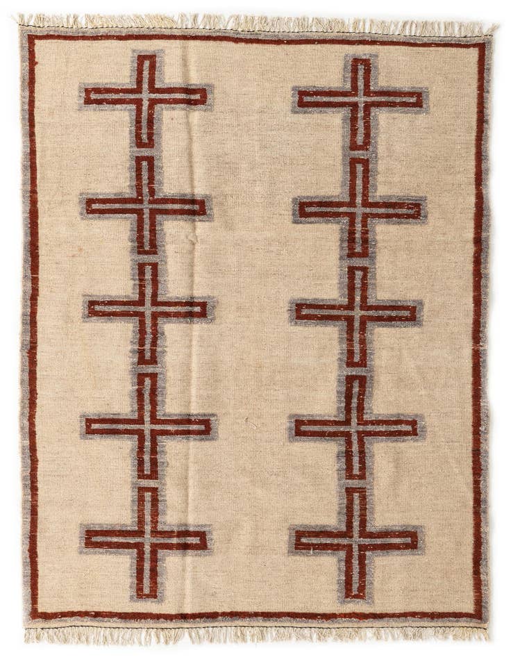 Detail image of 5' 10 x 9' 7 Hand Knotted Darya Wool Rug