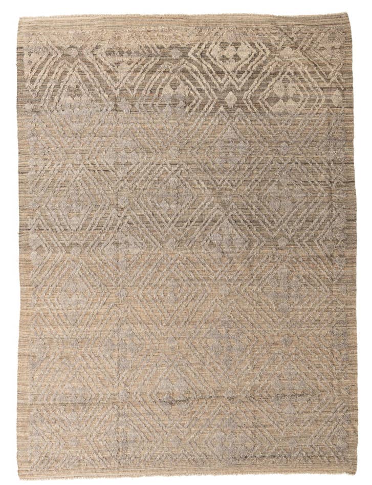 Detail image of 9' 1 x 12' 3 Hand Knotted Darya Wool Rug