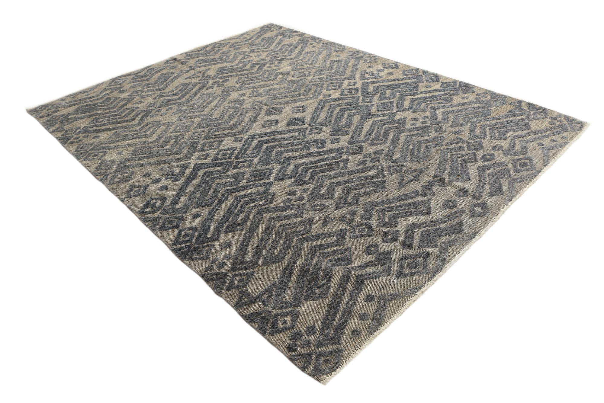 8' x 10' 1 Hand Knotted Darya Wool Rug