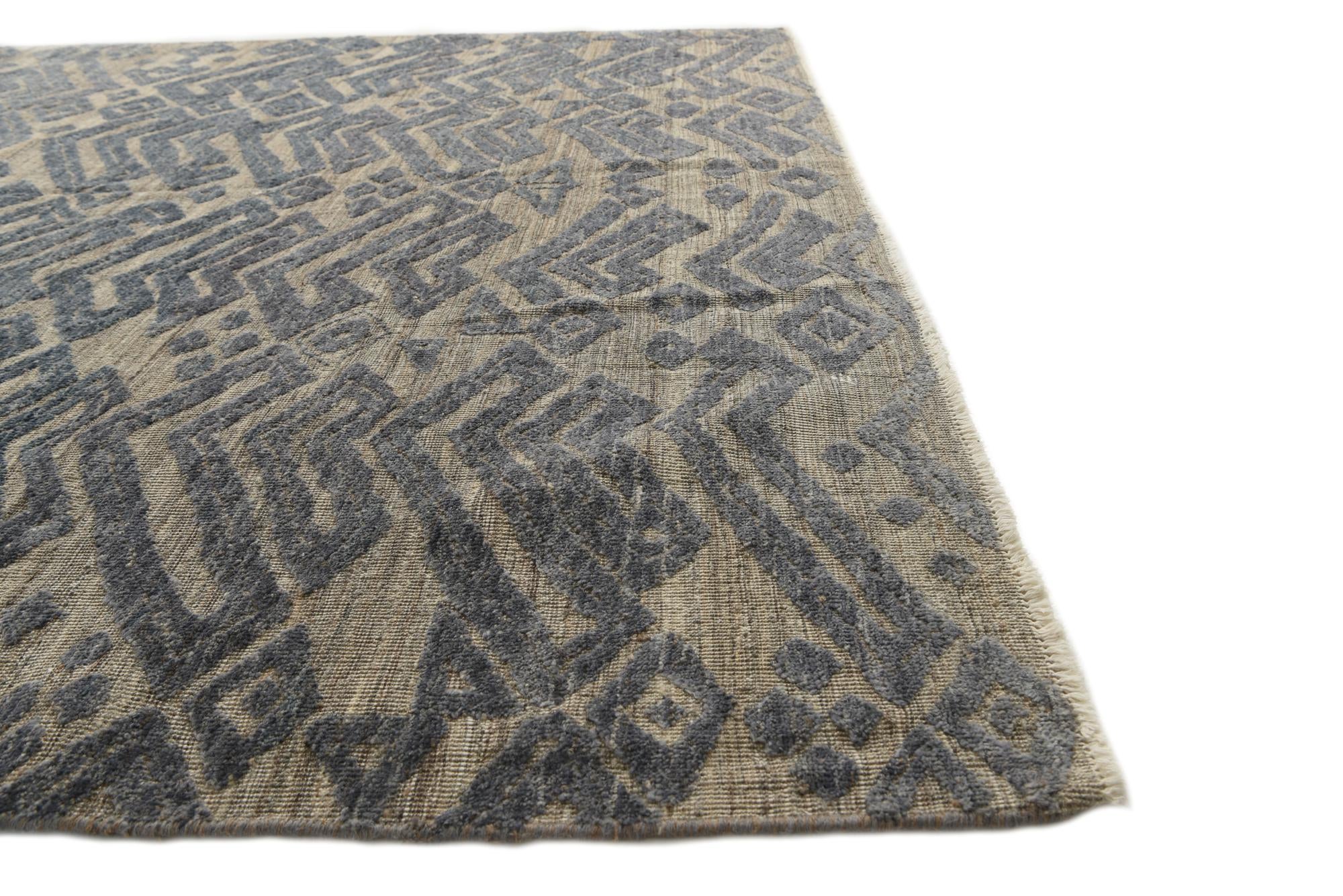 8' x 10' 1 Hand Knotted Darya Wool Rug