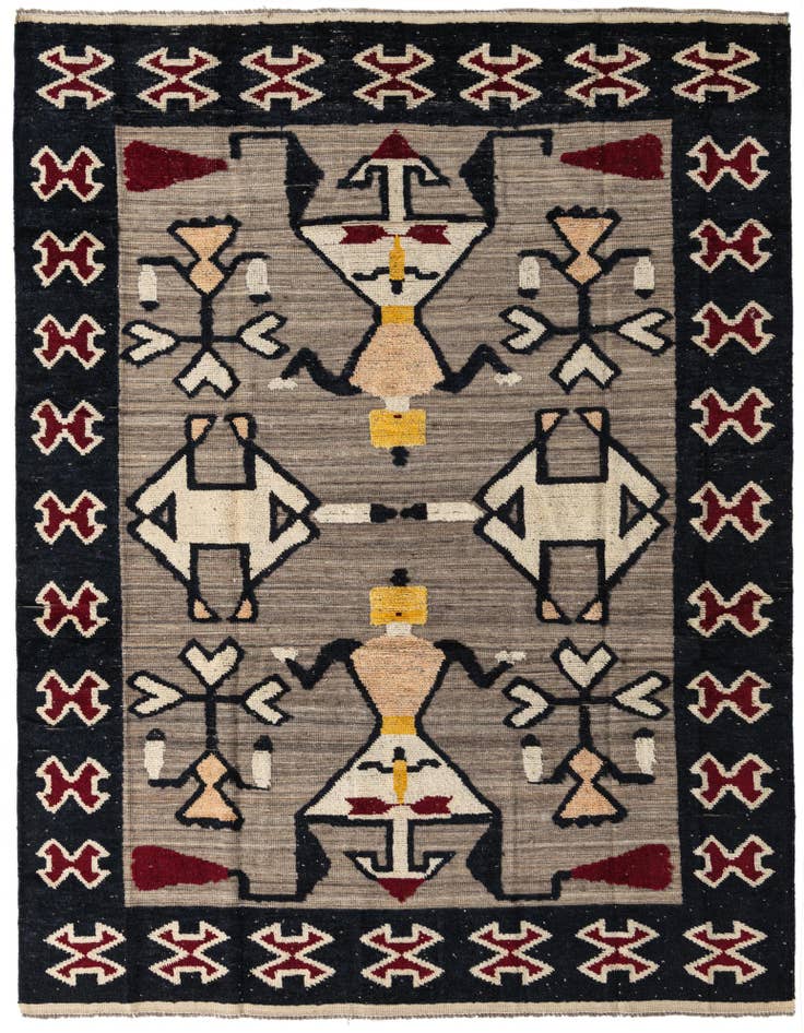 Detail image of 7' 9 x 10' 4 Hand Knotted Darya Wool Rug