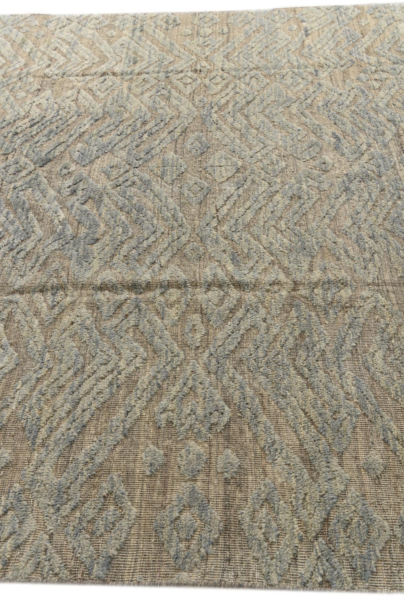 8' x 10' 3 Hand Knotted Darya Wool Rug