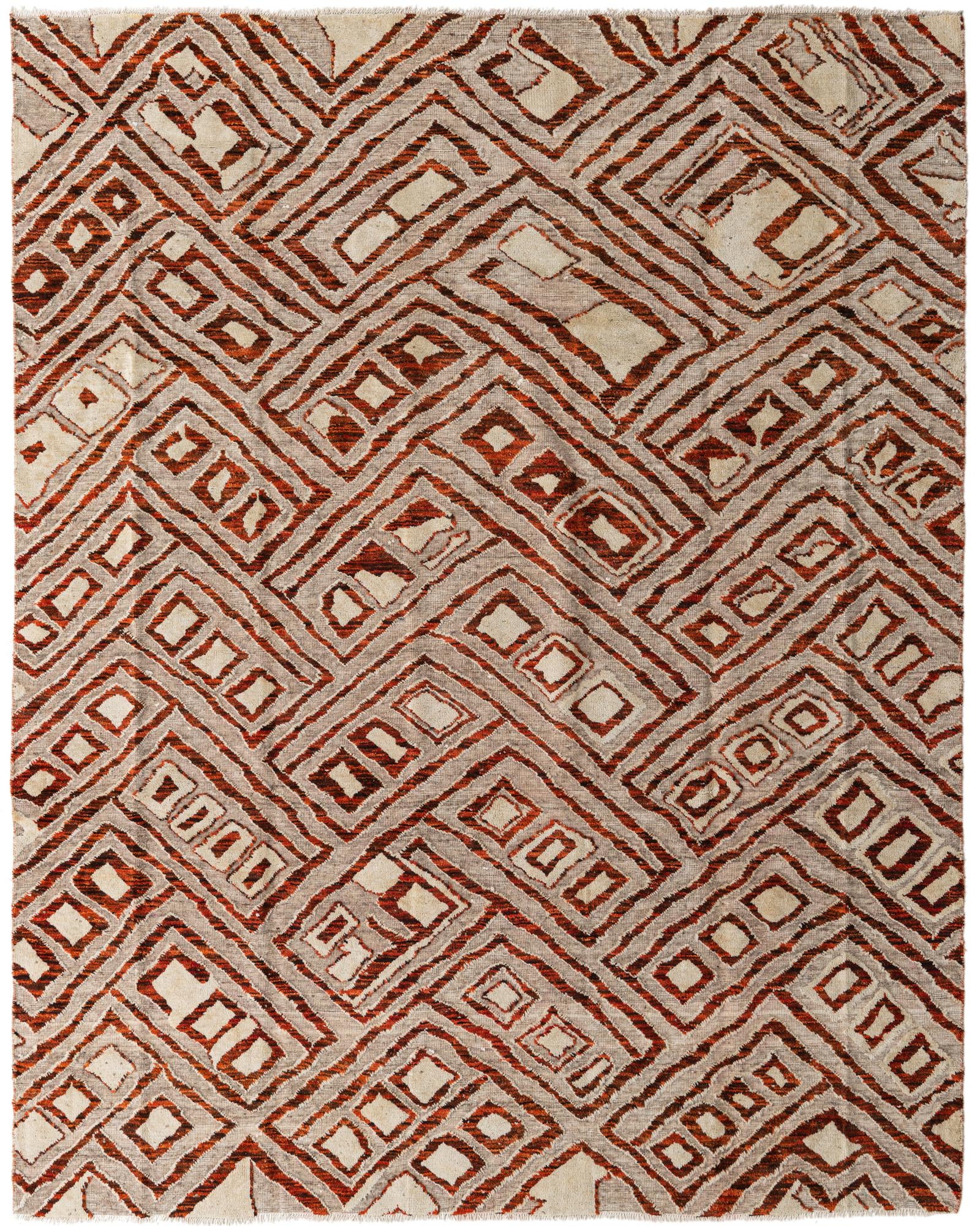 8' x 10' 2 Hand Knotted Darya Wool Rug