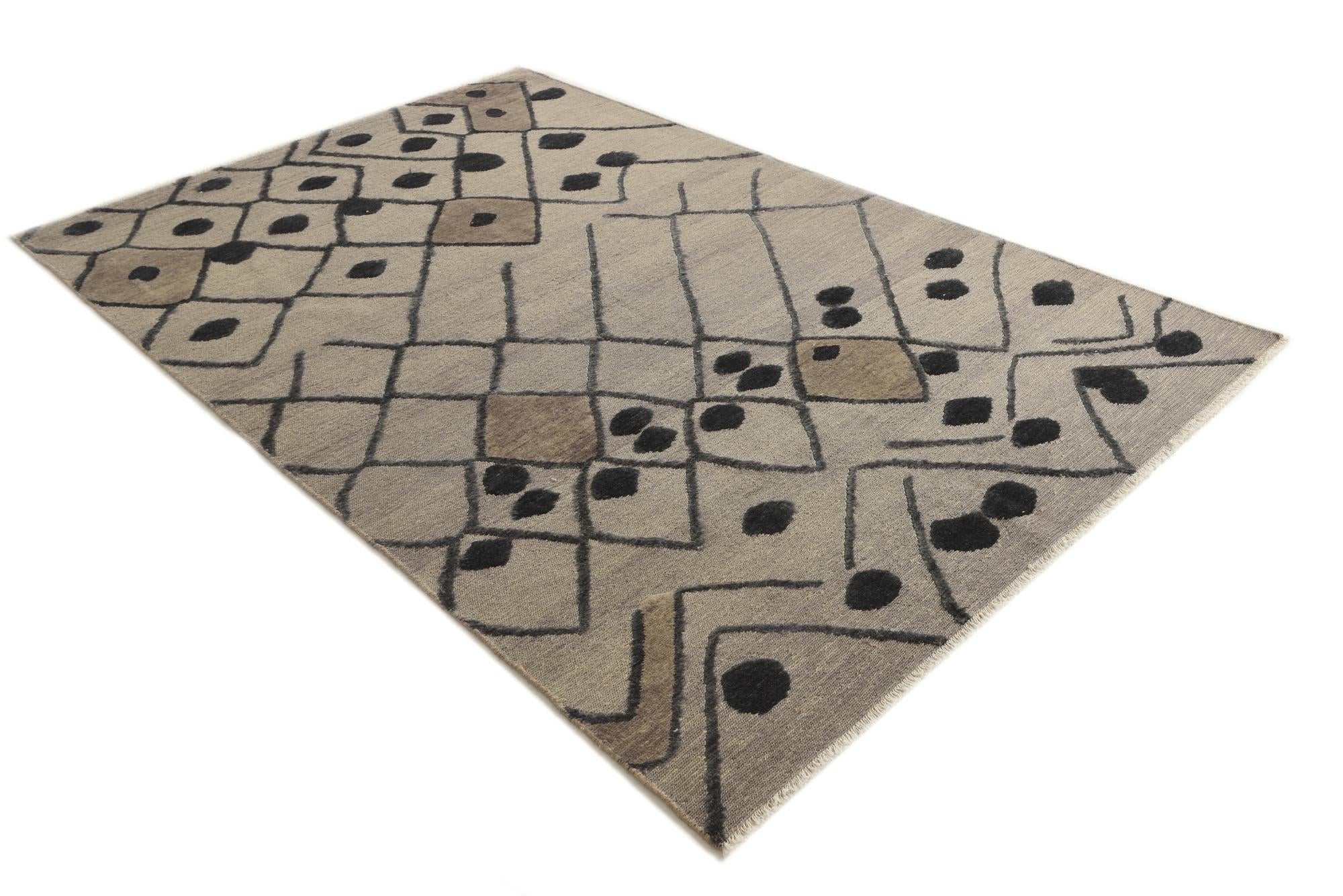 6' 6 x 9' 10 Hand Knotted Darya Wool Rug