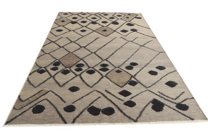 6' 6 x 9' 10 Hand Knotted Darya Wool Rug
