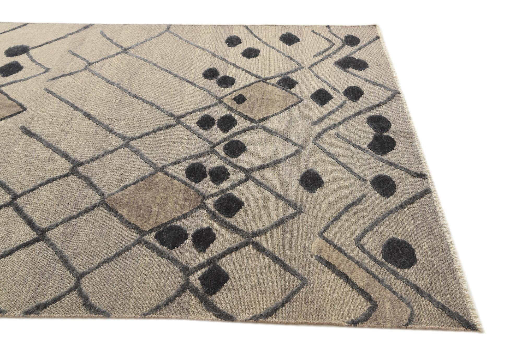 6' 6 x 9' 10 Hand Knotted Darya Wool Rug