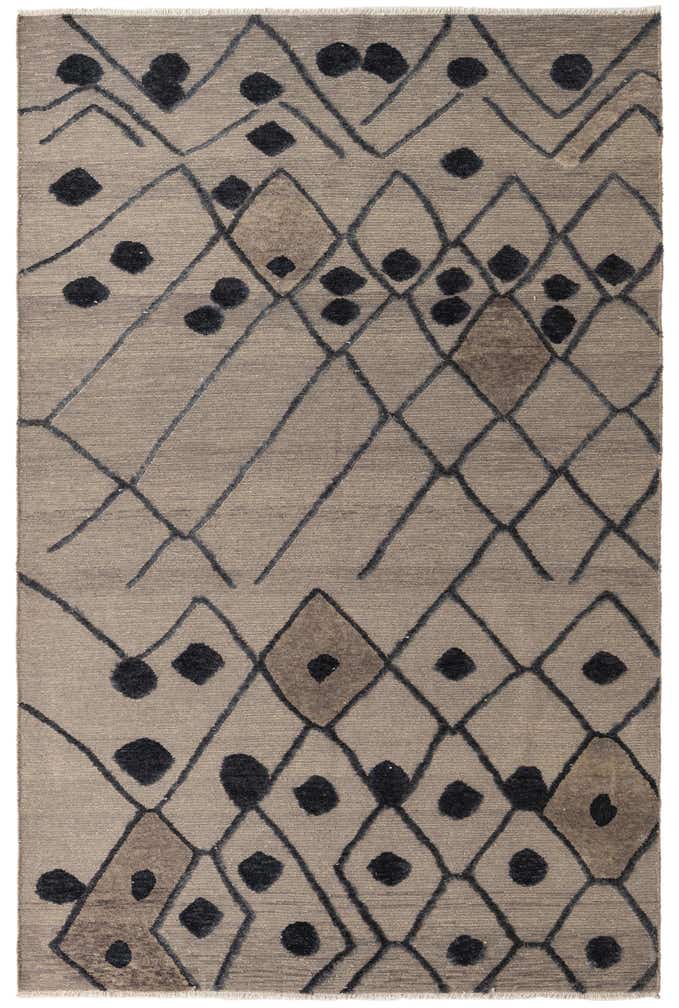 6' 6 x 9' 10 Hand Knotted Darya Wool Rug