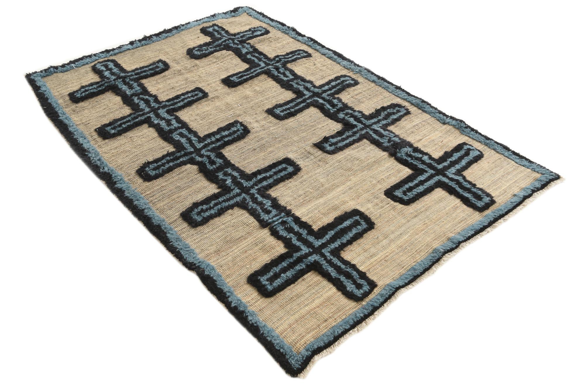 4' 10 x 7' 1 Hand Knotted Darya Wool Rug