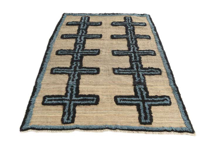 4' 10 x 7' 1 Hand Knotted Darya Wool Rug