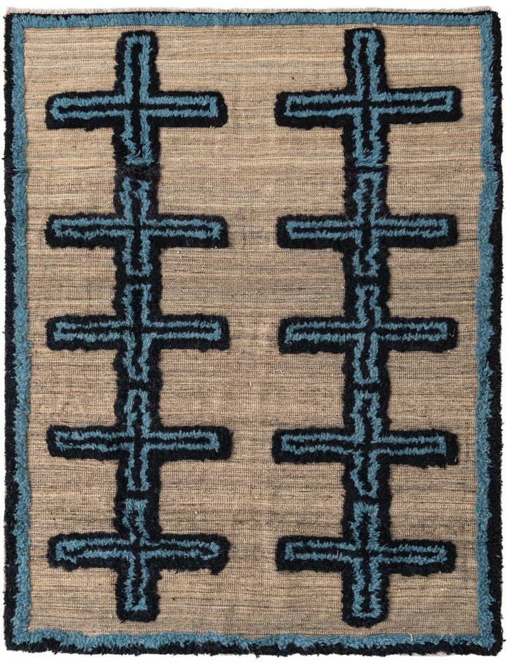 Detail image of 4' 10 x 7' 1 Hand Knotted Darya Wool Rug