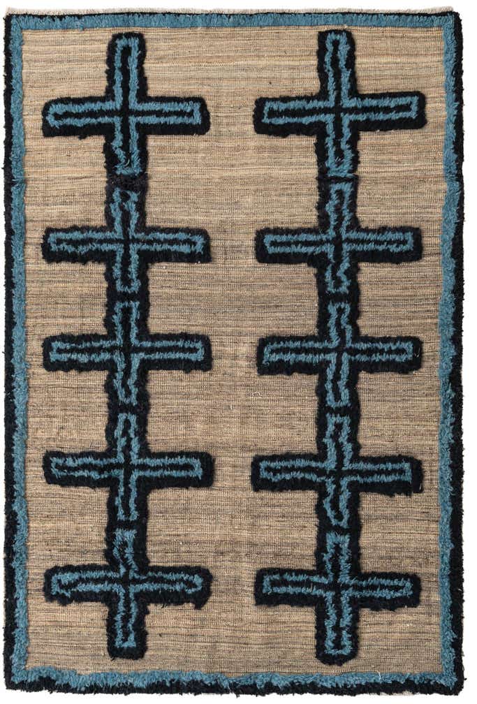 4' 10 x 7' 1 Hand Knotted Darya Wool Rug