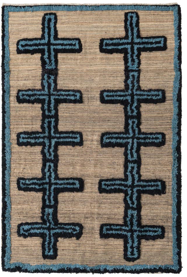 Detail image of 4' 10 x 7' 1 Hand Knotted Darya Wool Rug