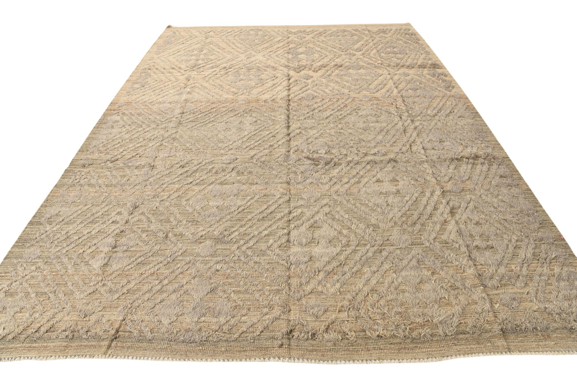 8' 10 x 12' 1 Hand Knotted Darya Wool Rug