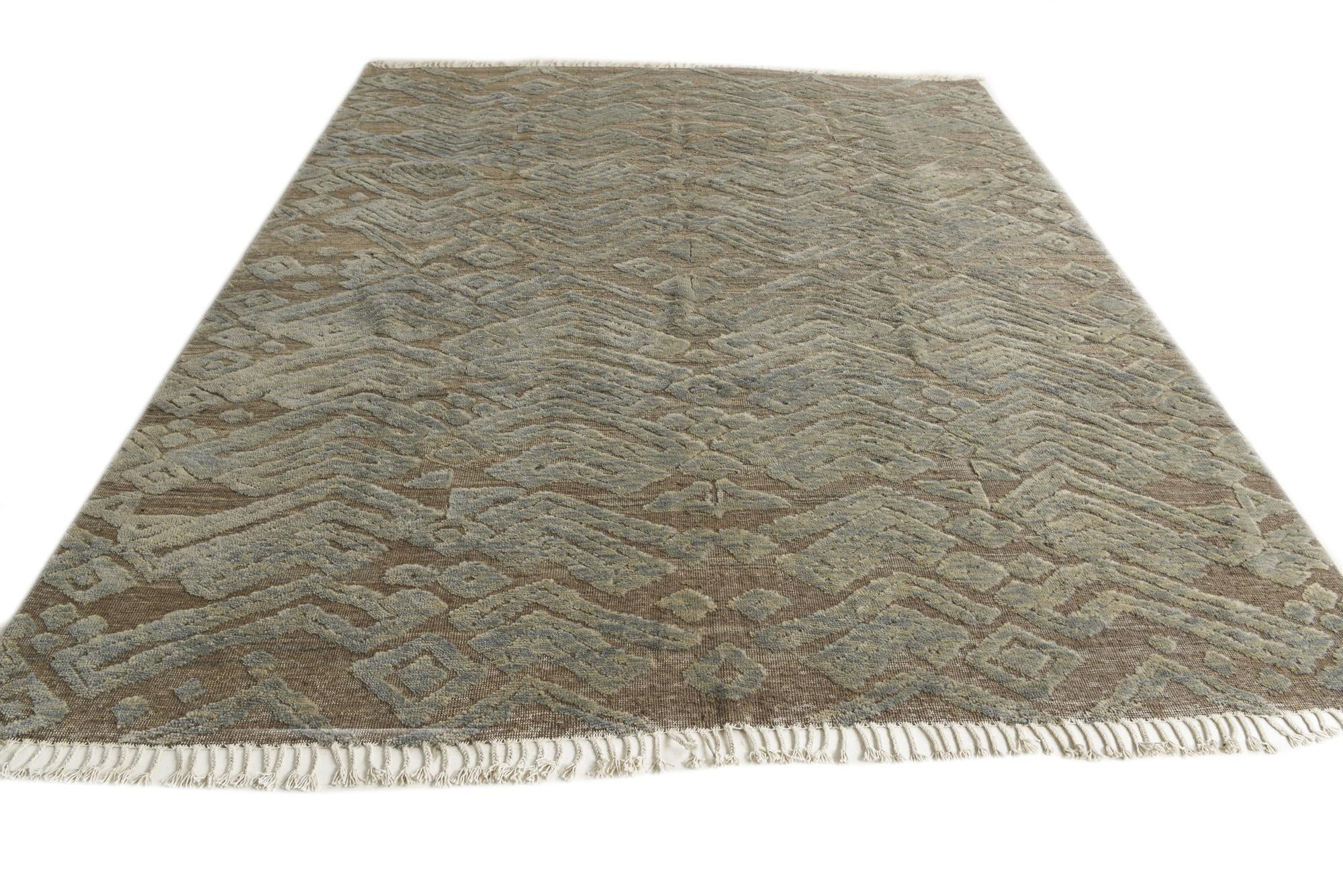 8' 2 x 9' 9 Hand Knotted Darya Wool Rug