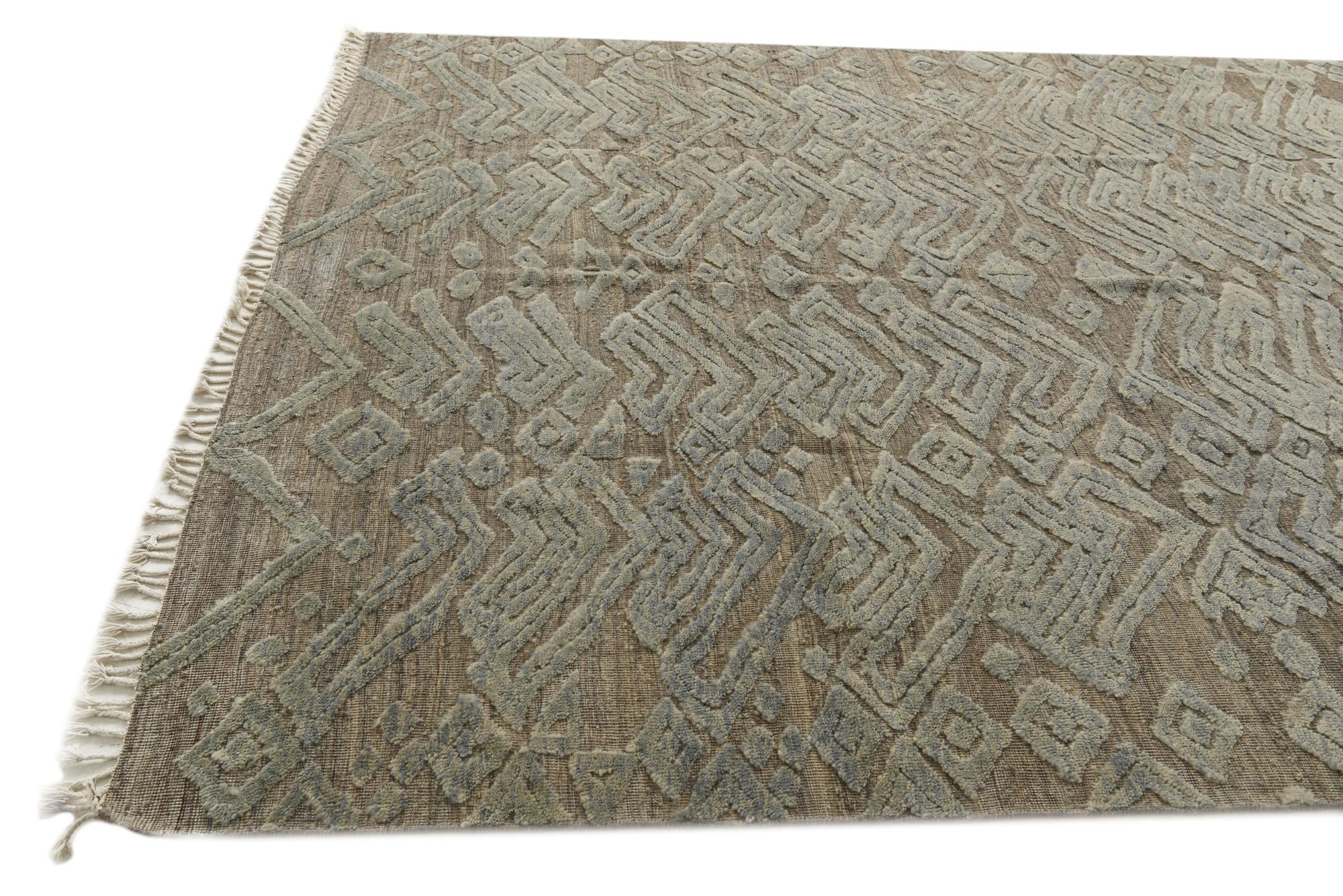 8' 2 x 9' 9 Hand Knotted Darya Wool Rug