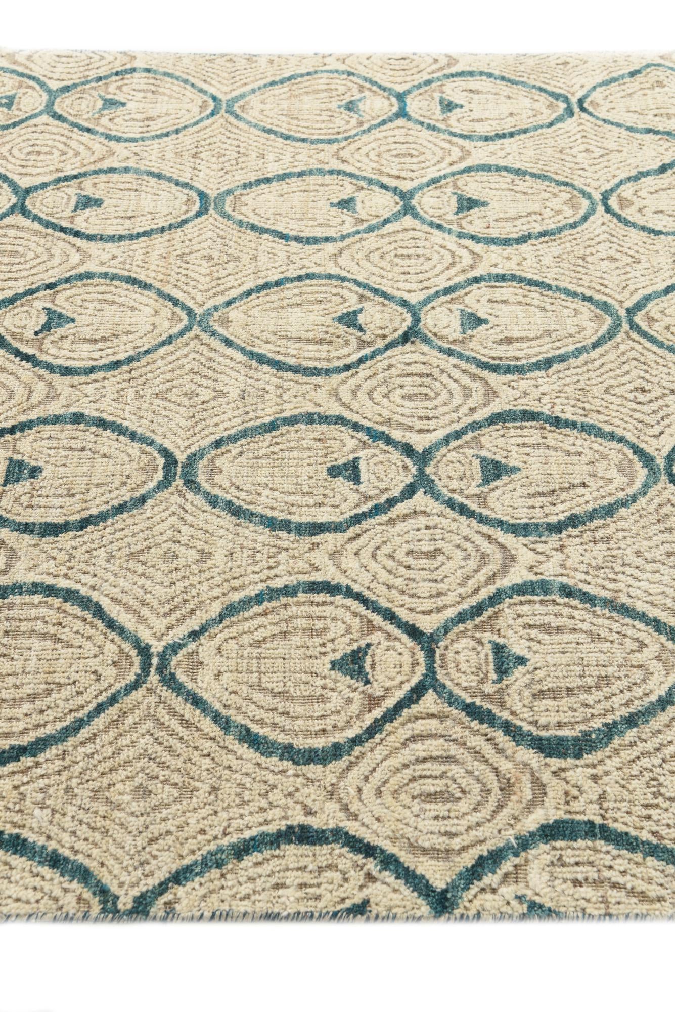 5' 6 x 7' 8 Hand Knotted Darya Wool Rug