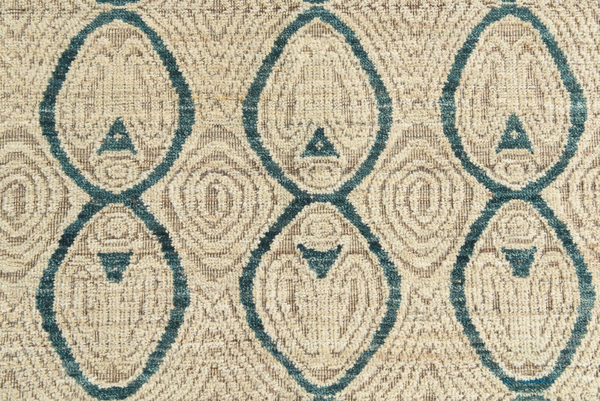5' 6 x 7' 8 Hand Knotted Darya Wool Rug