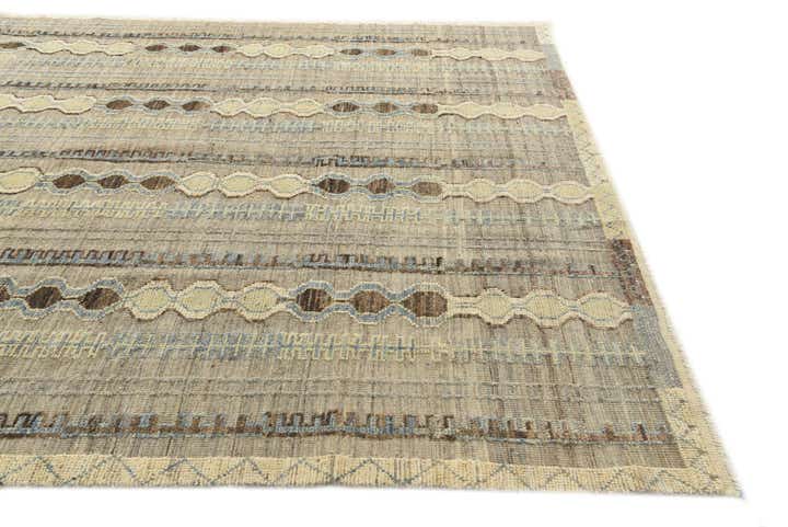 8' x 10' 6 Hand Knotted Darya Wool Rug