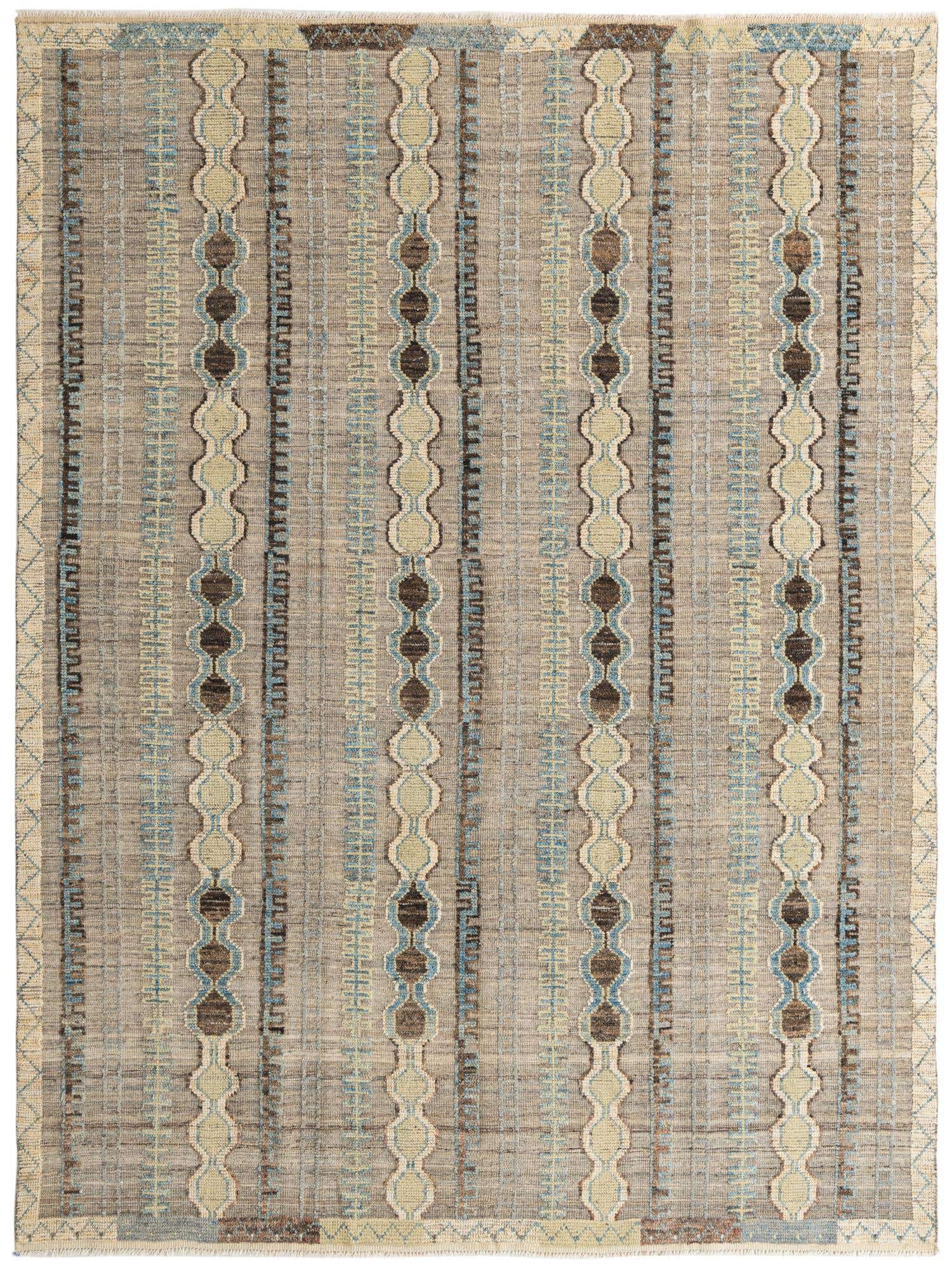 8' x 10' 6 Hand Knotted Darya Wool Rug