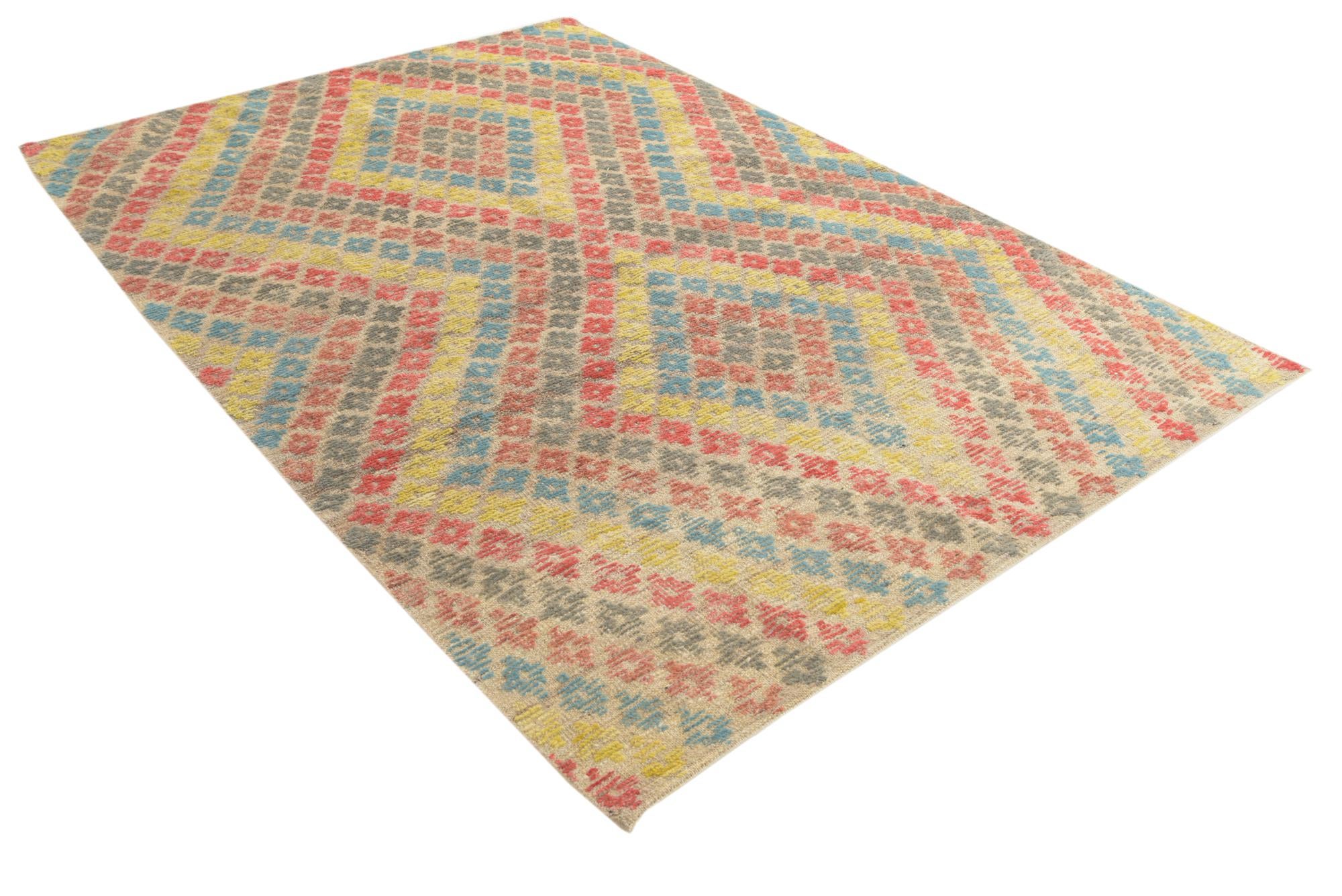5' 9 x 8' 4 Hand Knotted Darya Wool Rug