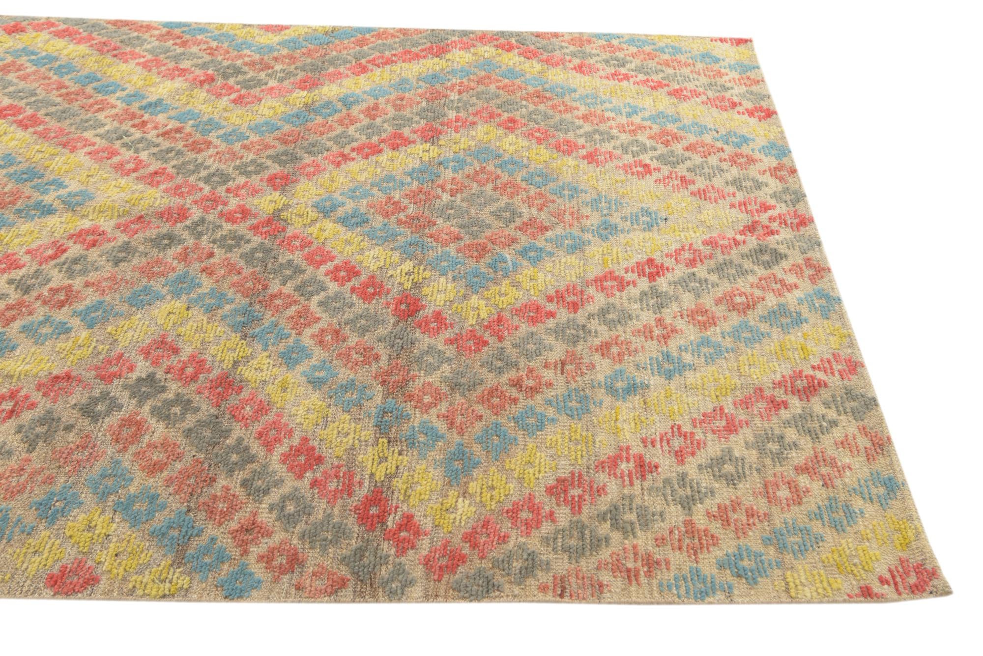5' 9 x 8' 4 Hand Knotted Darya Wool Rug
