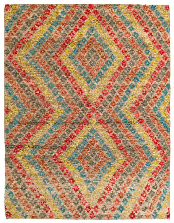 Detail image of 5' 9 x 8' 4 Hand Knotted Darya Wool Rug
