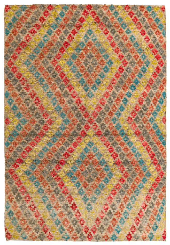 Detail image of 5' 9 x 8' 4 Hand Knotted Darya Wool Rug
