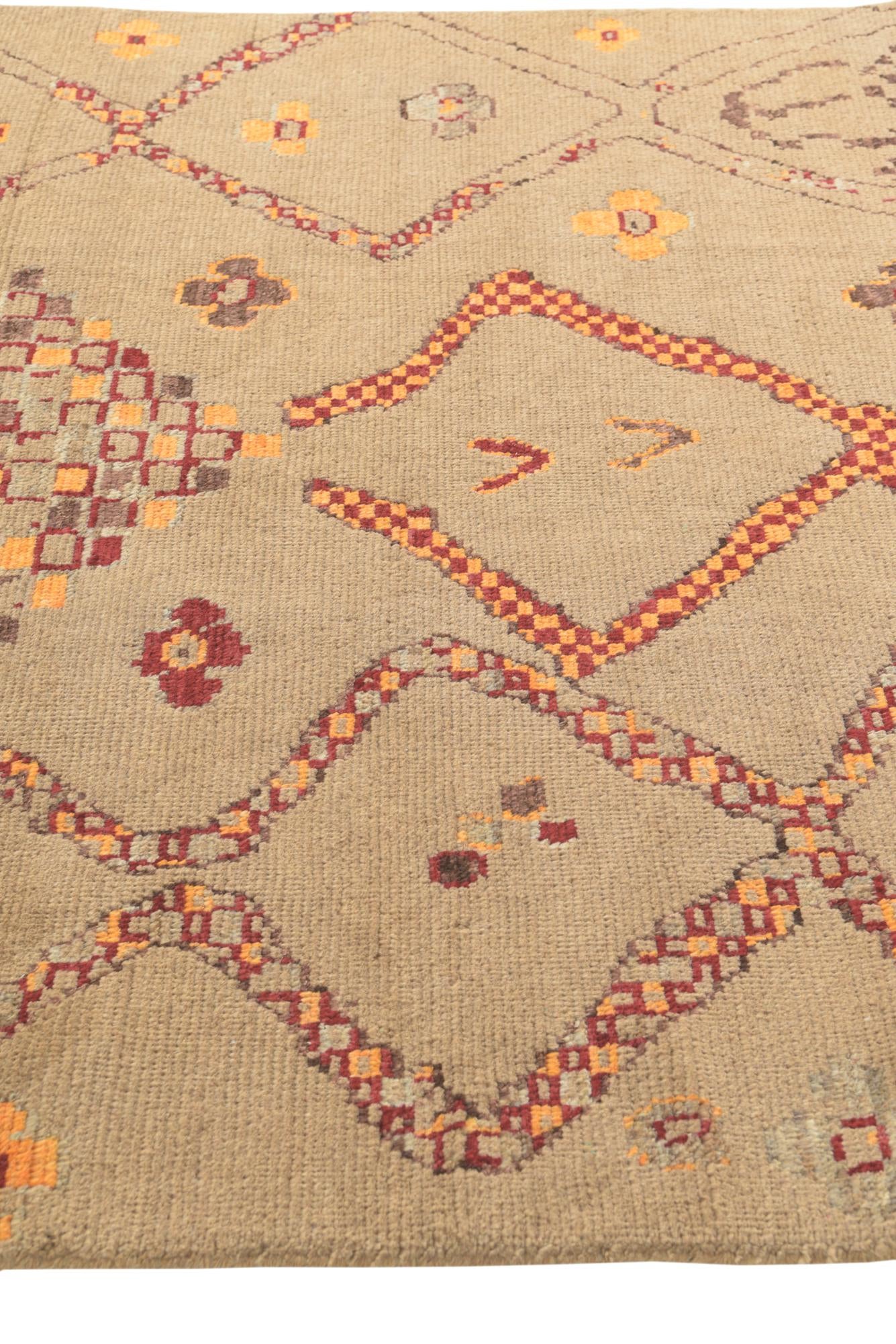 6' 2 x 9' 2 Hand Knotted Darya Wool Rug